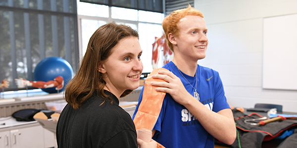 Male and female Athletic Training students.