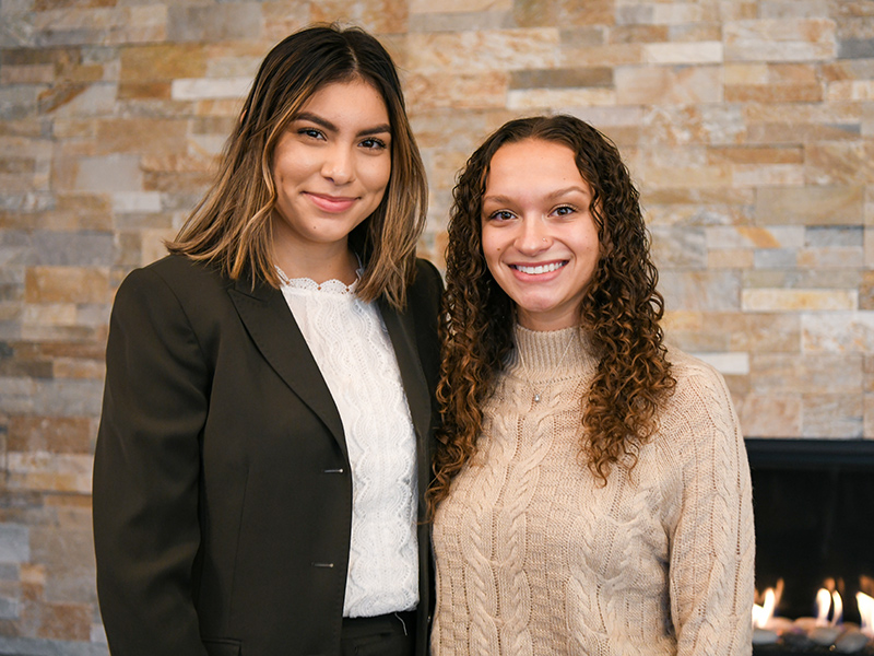 Dora Rodriguez ’22 and Jordan Zwiezen ’23 