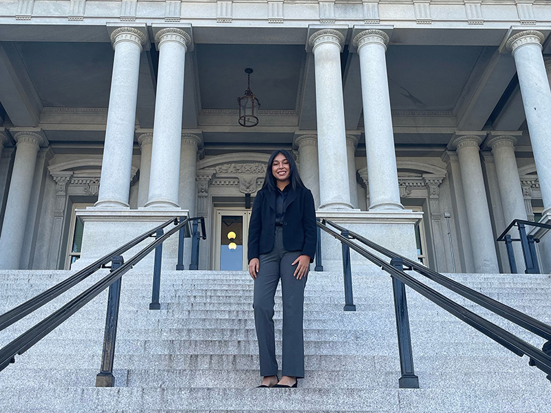 Sophomore Ximena Bermudez at the White House