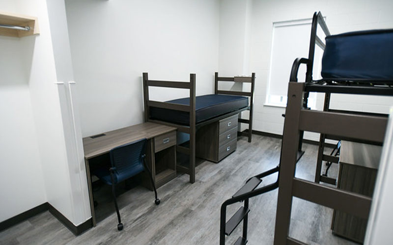 Sample Residence Hall Room Double Layout