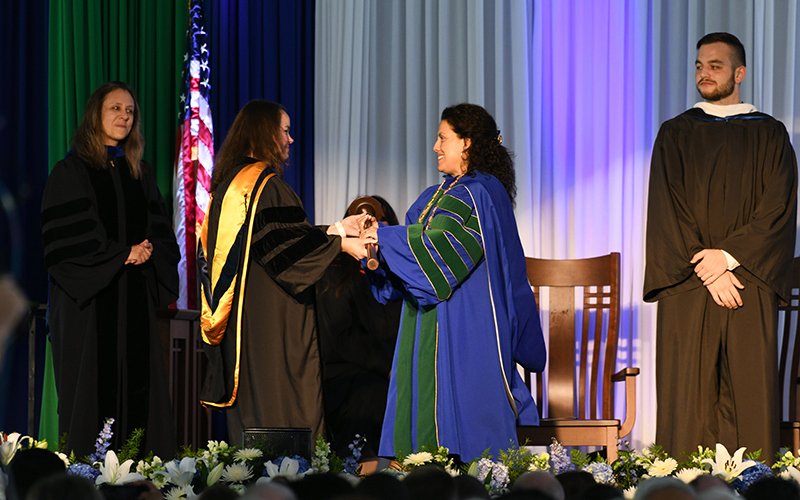 Dr. Susana Rivera-Mills receives academic ceremonial mace