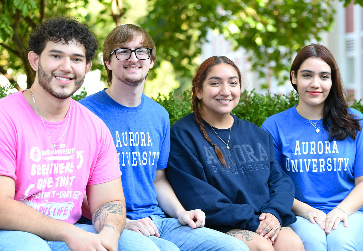 students outside